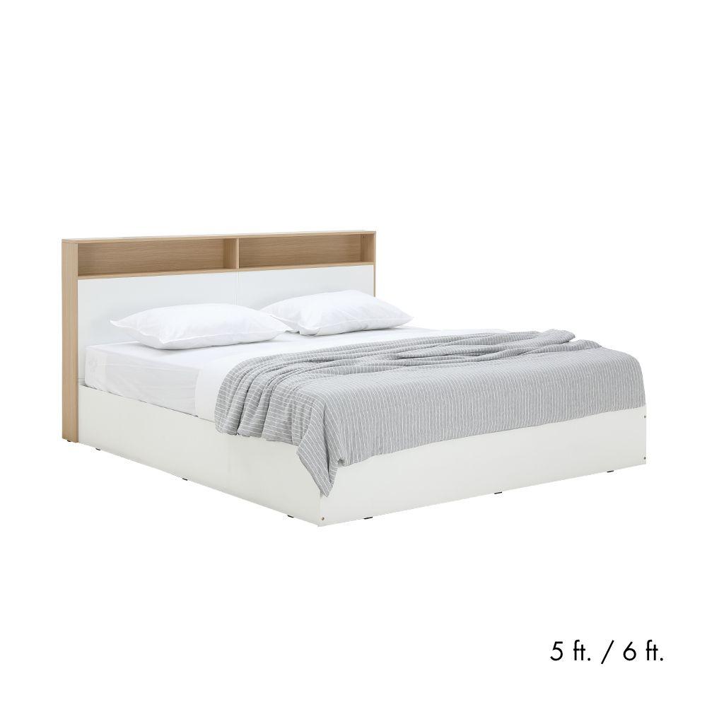 furinbox เตียงนอน รุ่นคาร์เนชั่น - สีขาว/ธรรมชาติ
