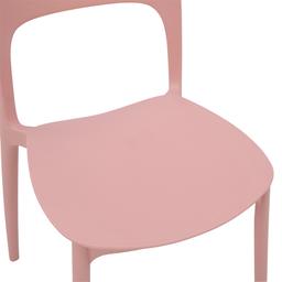 Furinbox เก้าอี้ทานอาหารพลาสติก รุ่นทอส - สีชมพู