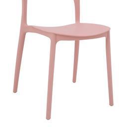 Furinbox เก้าอี้ทานอาหารพลาสติก รุ่นทอส - สีชมพู