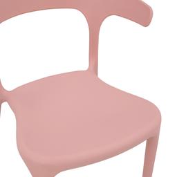 Furinbox เก้าอี้ทานอาหารพลาสติก รุ่นเทสซี่ - สีชมพู
