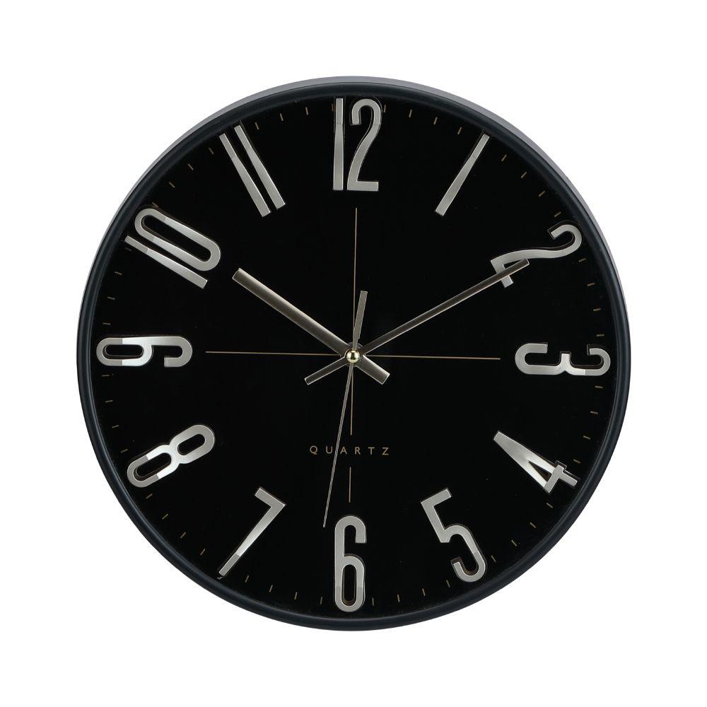 นาฬิกาติดผนัง รุ่นไรท์ไทม์ ขนาด 12 นิ้ว - สีดำ/ทอง