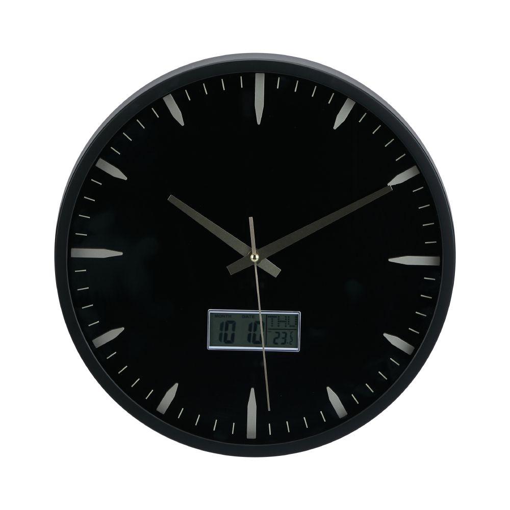 นาฬิกาติดผนัง รุ่นเนฟเวอร์เลท ขนาด 14 นิ้ว - สีดำ/ทอง