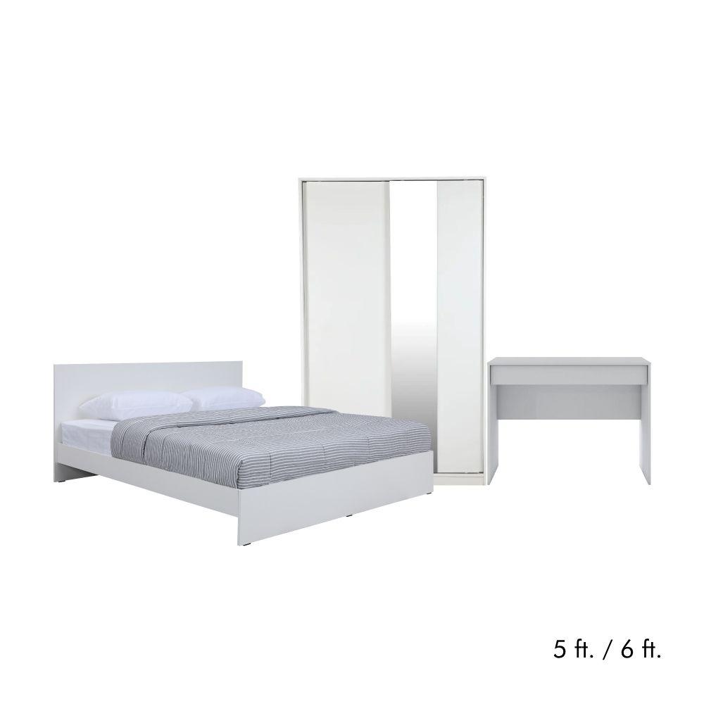 ชุดห้องนอน รุ่นวิวิด พลัส+วีโต้ (เตียงนอน, ตู้เสื้อผ้าบานสไลด์, โต๊ะเครื่องแป้ง)