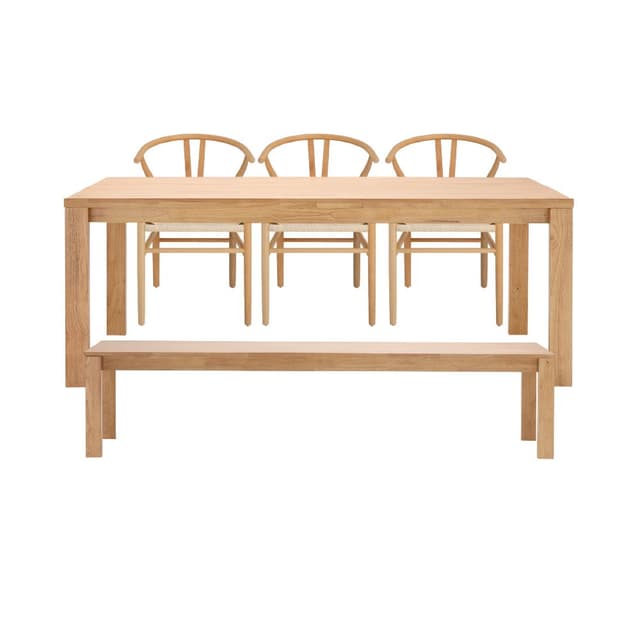 ชุดโต๊ะอาหาร รุ่นเซอราโน่+อาร์โขว่+ม้านั่ง ขนาด 200 ซม. (5 ที่นั่ง) ราคาพิเศษ!