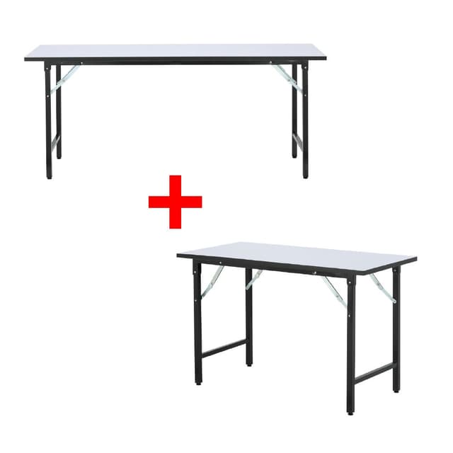 ซื้อโต๊ะพับอเนกประสงค์ รุ่นโฟลด ขนาด 180 ซม. พร้อมโต๊ะพับอเนกประสงค์ รุ่นโฟลด ขนาด 120 ซม. ราคาพิเศษ!