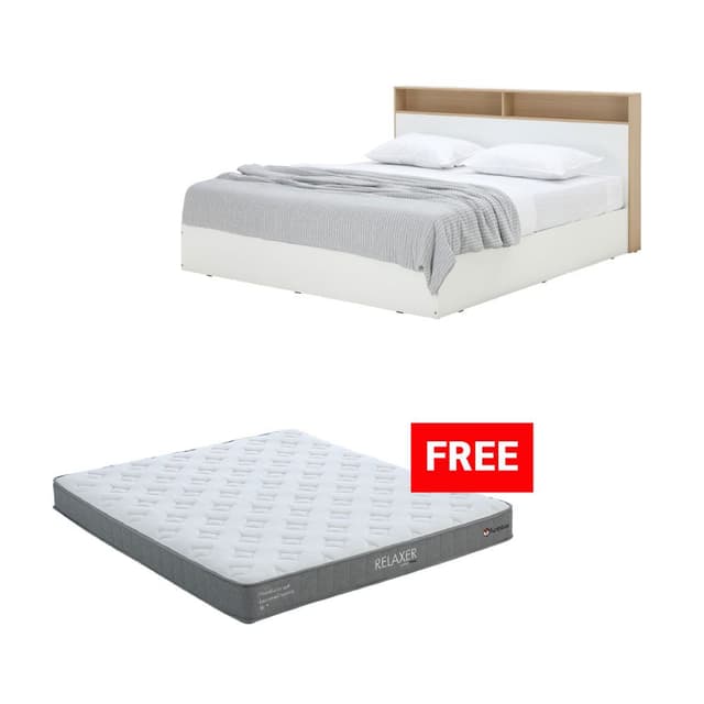 ซื้อเตียงนอน ขนาด 5 ฟุต แถมฟรี! ที่นอน ขนาด 5 ฟุต (เฉพาะรุ่นที่กำหนด)