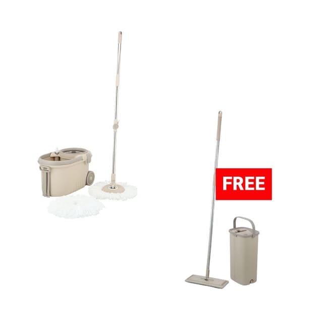 ซื้อชุดไม้ถูพื้นและถังปั่น รุ่นฮอปป์ แถมฟรี! ชุดไม้ถูพื้นและถังเหลี่ยม รุ่นฮอปป์