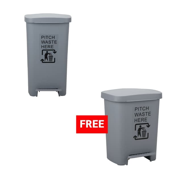 ซื้อถังขยะฝาเหยียบ รุ่นริโกะ ขนาด 50 ลิตร แถมฟรี! ถังขยะฝาเหยียบ รุ่นริโกะ ขนาด 30 ลิตร