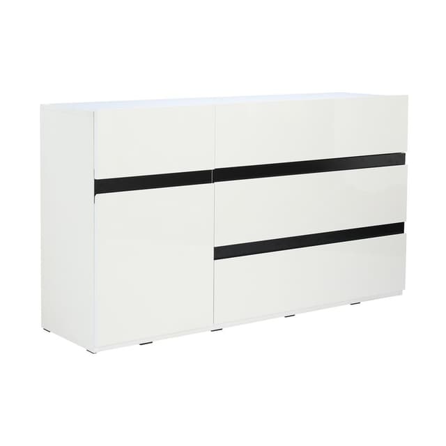 ตู้ไซด์บอร์ด รุ่นอิลลูชั่น พลัส ขนาด 150 ซม. - สีขาว