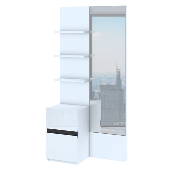 โต๊ะเครื่องแป้งแบบยืน รุ่นอิลลูชั่น พลัส - สีขาว