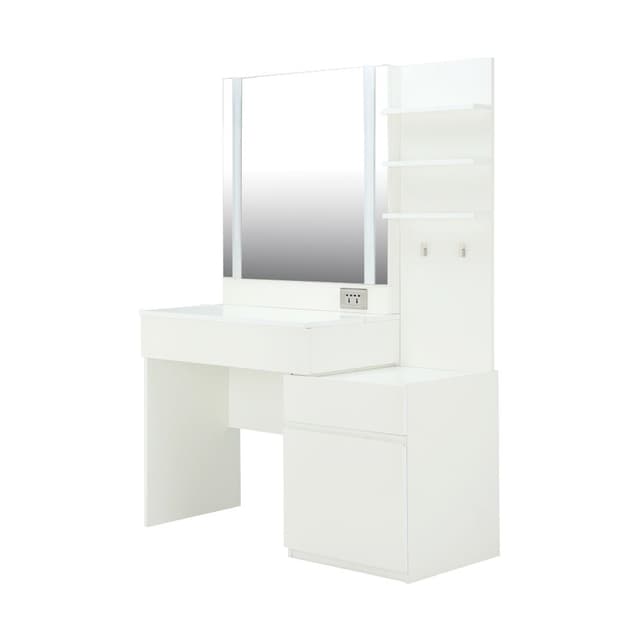 โต๊ะเครื่องแป้ง รุ่นแกลมอิท - สีขาว