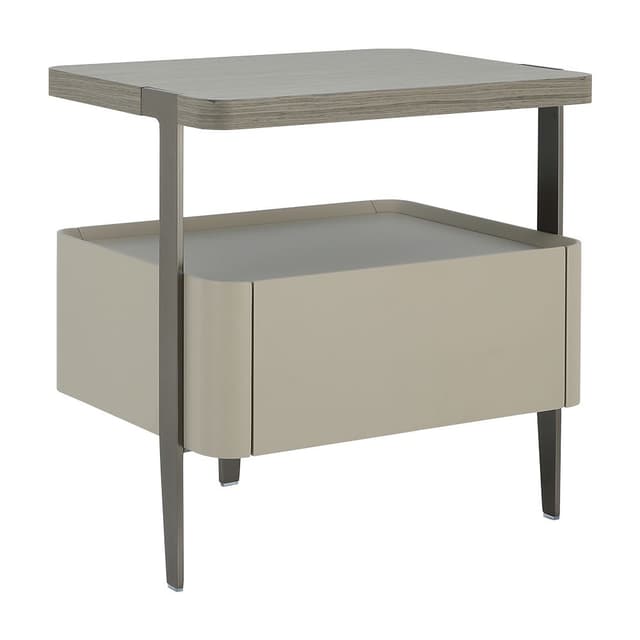 ตู้ข้างเตียง รุ่นมูนลิท ขนาด 50 ซม. - สีเบจ