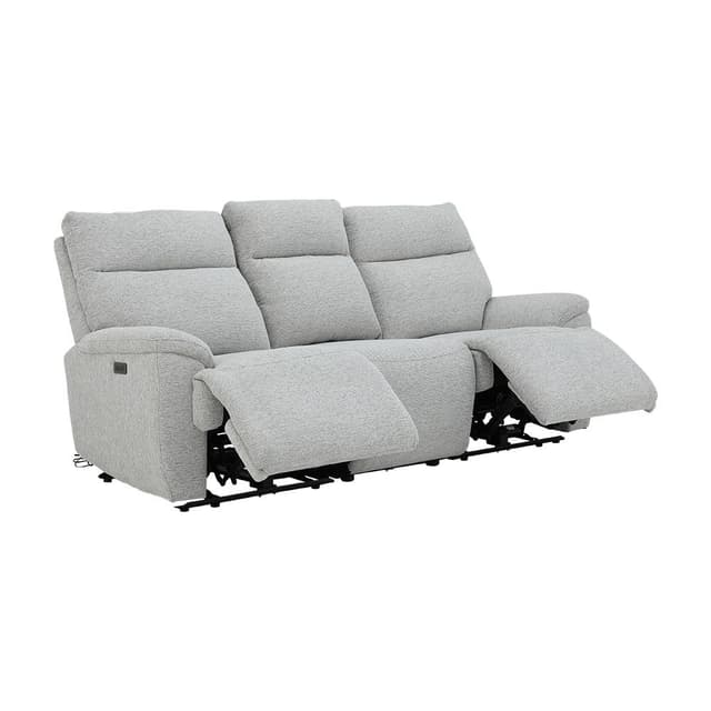 โซฟาผ้าปรับระดับไฟฟ้า 3 ที่นั่ง รุ่นโรเวน่า - สีเทาอ่อน