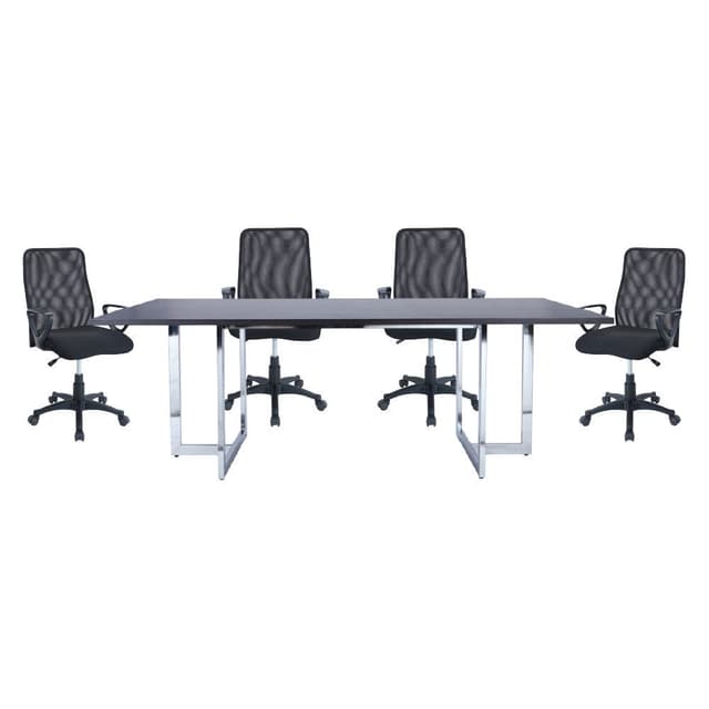 ซื้อโต๊ะประชุม รุ่นเททริส 220 ซม. พร้อมเก้าอี้สำนักงาน รุ่นท๊อปเปอร์ (4 ที่นั่ง) ราคาพิเศษ!