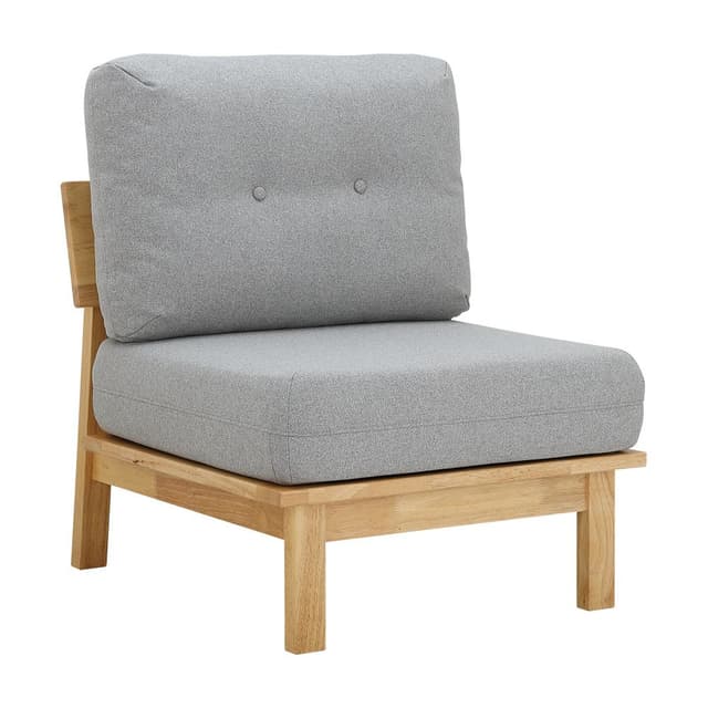 โซฟาผ้า 1 ที่นั่ง รุ่นวาซาบิ - สีเทา