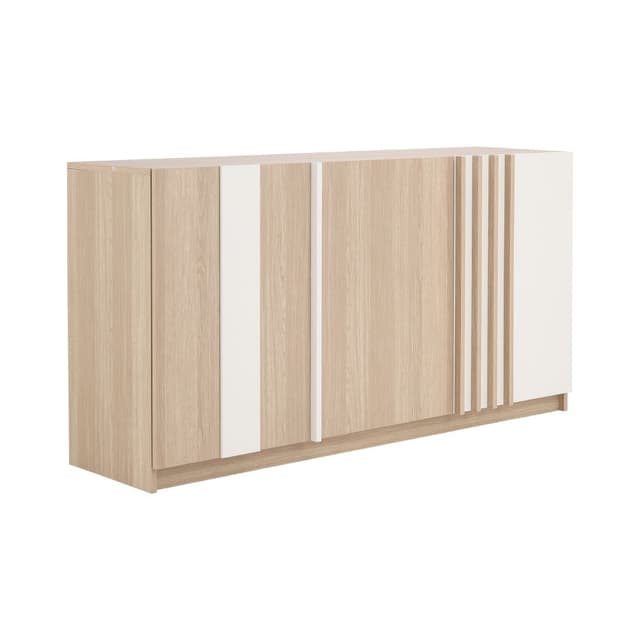 ตู้ไซด์บอร์ด รุ่นวาร่า ขนาด 150 ซม. - สีเลอบาน่า โอ๊ค/ขาว