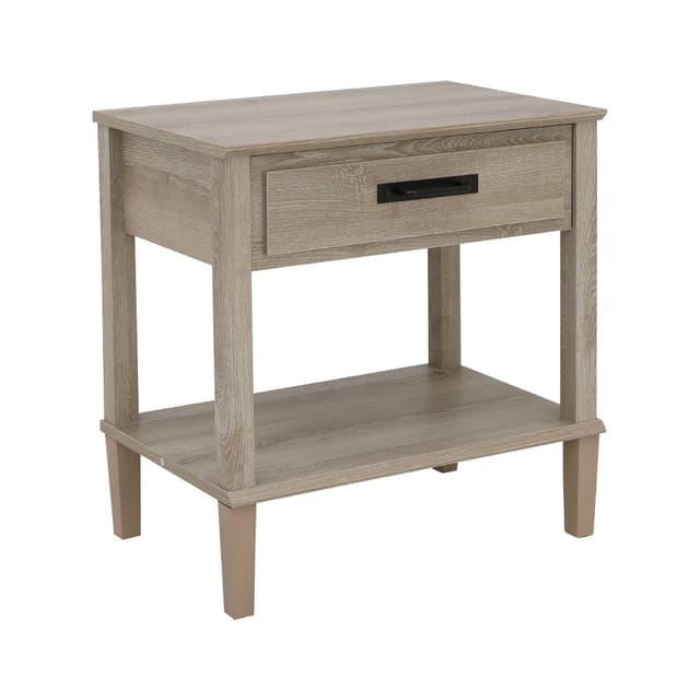 โต๊ะข้างเตียง รุ่นพรอว็องส์ - สีซิลเวอร์แอช