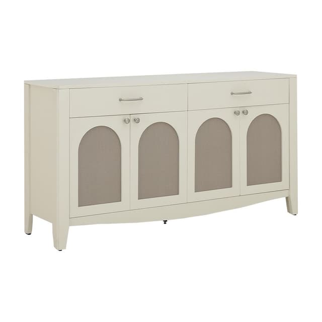 ตู้ไซด์บอร์ด รุ่นฟลอเรนซ์ ขนาด 160 ซม. - สีขาวงาช้าง/แฟบริค วูล