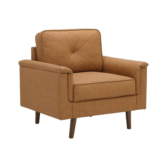 โซฟา PU 1 ที่นั่ง รุ่นเฮกเตอร์ - สีน้ำตาล