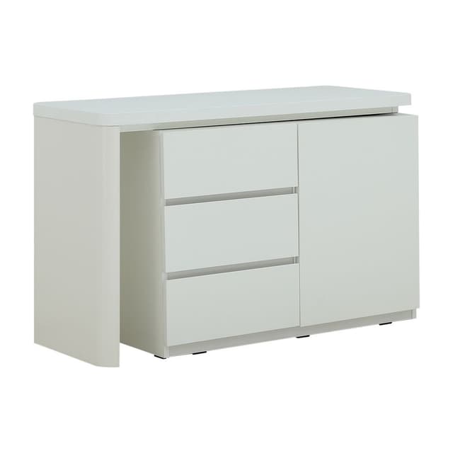 โต๊ะเครื่องแป้ง รุ่นเมลตัน ขนาด 120-195 ซม. - สีขาว