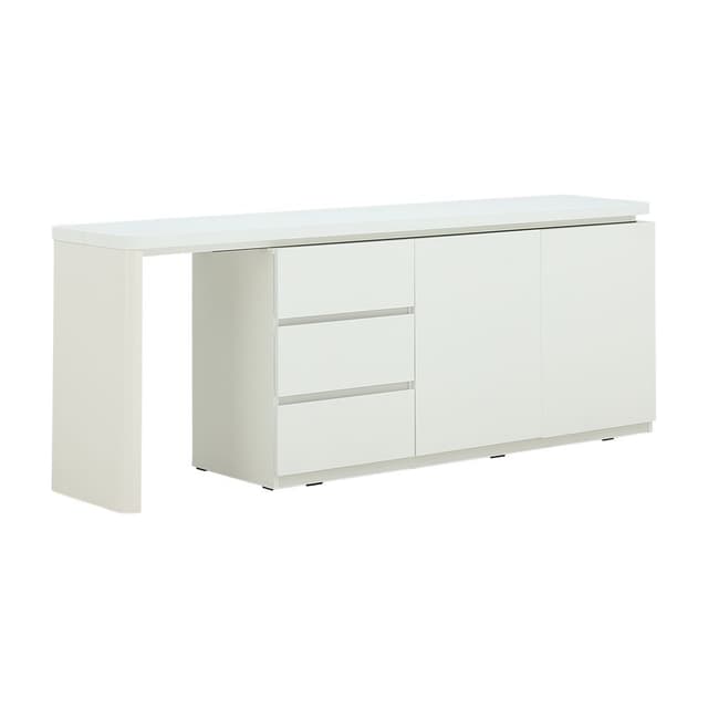 โต๊ะเครื่องแป้ง รุ่นเมลตัน ขนาด 200-300 ซม. - สีขาว