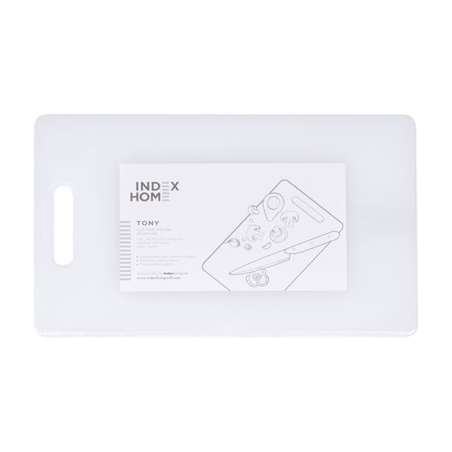 เขียงพลาสติก รุ่นโทนี่ ขนาด 23 x 37 ซม. - สีขาว