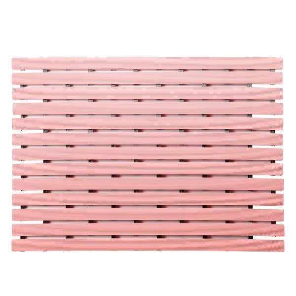 แผ่นกันลื่น โพลี-ไบรท์ ขนาด 62 x 45 ซม. - สีชมพู