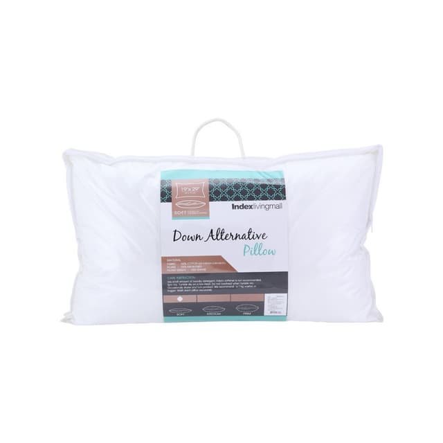 หมอนหนุนใยไมโครไฟเบอร์ รุ่นซูพรีม ขนาด 19 x 29 นิ้ว - สีขาว