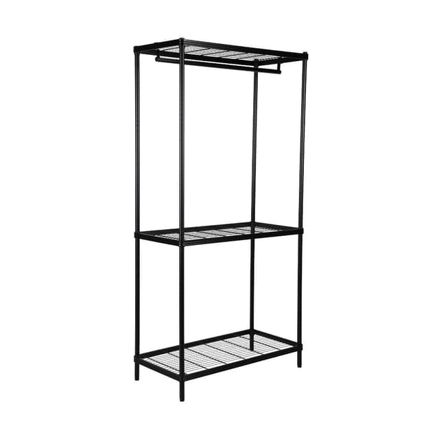 โครงตู้เสื้อผ้า รุ่นไวร์เน็ท - สีดำ