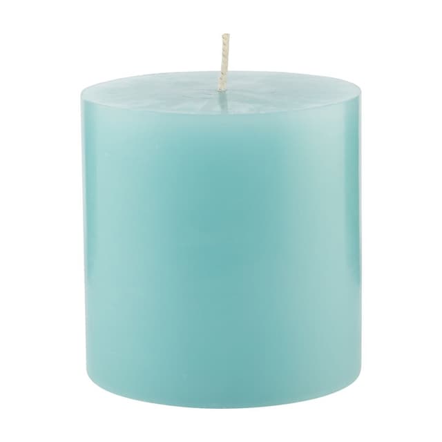 เทียนพิลล่า รุ่น คาเมลล่า ขนาด 3 x 3 นิ้ว - สีฟ้า (กลิ่นโอเชี่ยน)