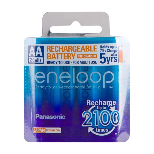 ถ่านชาร์จเอ็นเนอลูป รุ่นพานาโซนิค AA PACK 2 - สีน้ำเงิน