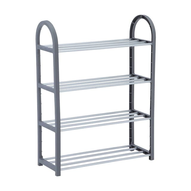 ชั้นวางรองเท้า 4 ชั้น รุ่นดี-สกอร์/เอ็น - สีเงิน