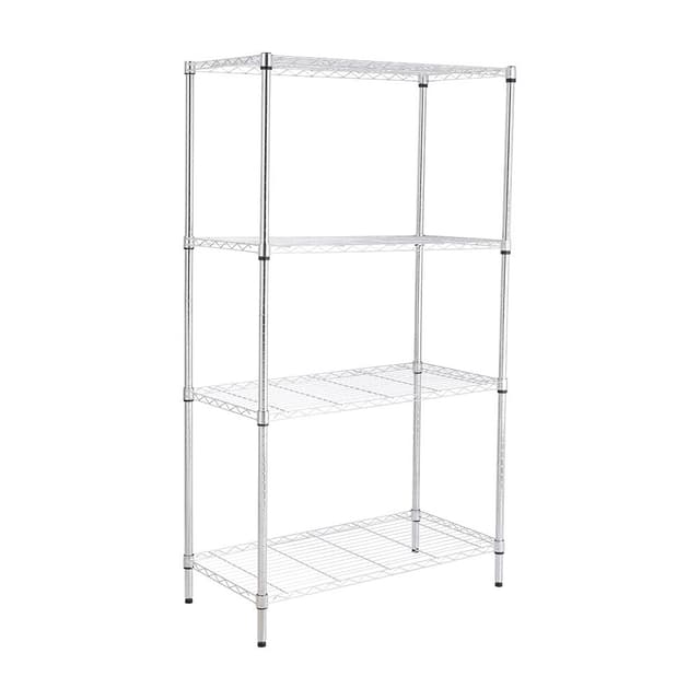 ชั้นวางของ 4 ชั้น รุ่นเวลเน็ท ขนาด 90 ซม. - สีเงินโครเมี่ยม