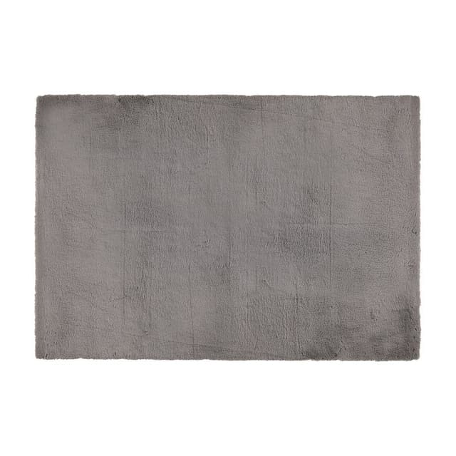 พรมขนกระต่ายเทียม รุ่นแรบบี้-M ขนาด 120 x 180 ซม. - สีเทา