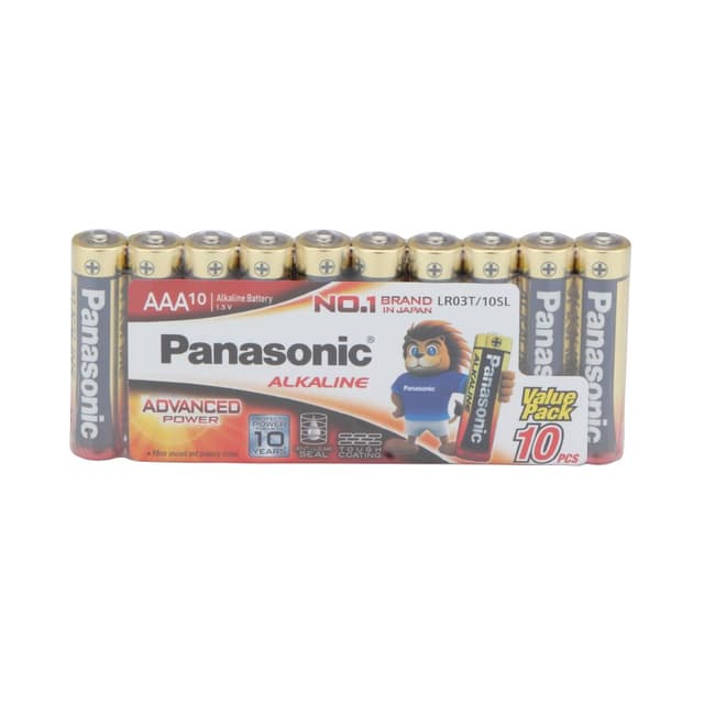 ถ่านอัลคาไลน์ พานาโซนิค รุ่น AA (10 ชิ้น/แพ็ค) - สีแดง