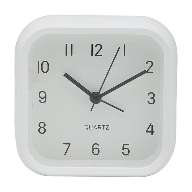 นาฬิกาปลุก รุ่นฟอส ขนาด 4 นิ้ว - สีขาว