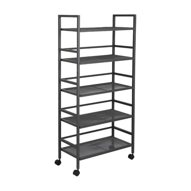 ชั้นวางของ 5 ชั้น พร้อมล้อ รุ่นแม็กซ์ - สีเทา