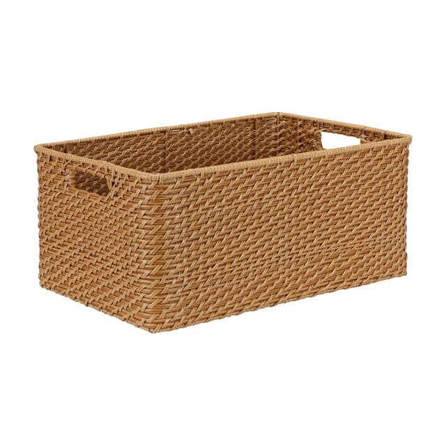 ตะกร้าอเนกประสงค์ รุ่นสาน ขนาด 45 x 30 x 20.5 ซม. - สีธรรมชาติ