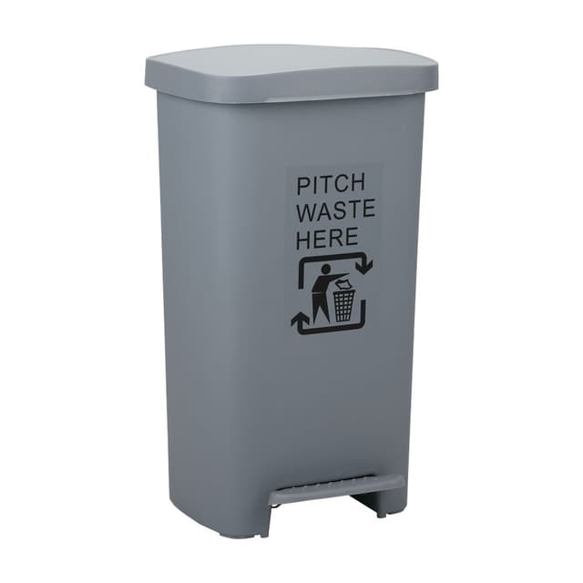 ถังขยะฝาเหยียบ รุ่นริโกะ ขนาด 50 ลิตร - สีเทา/ดำ