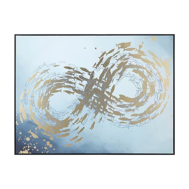 รูปภาพพร้อมกรอบและฟอยล์ทอง รุ่นอินซ์ ขนาด 60 x 80 ซม. - คละสี