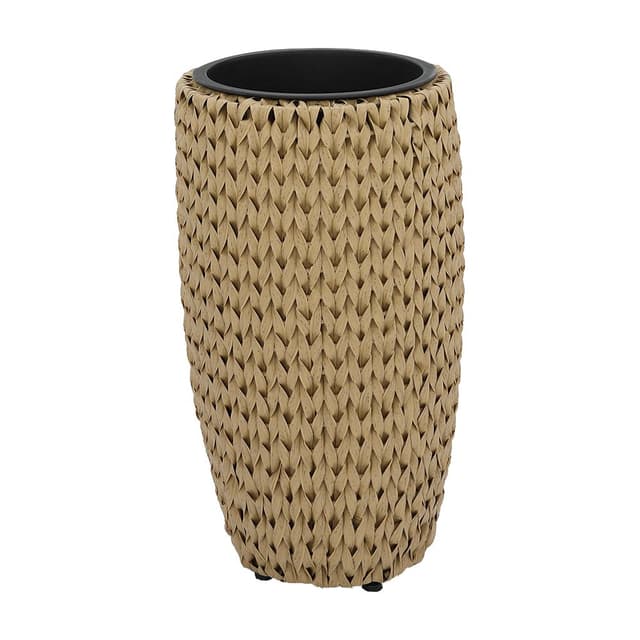 กระถางพลาสติกสาน รุ่นโคจิ ขนาด 27 x 50 ซม. - สีธรรมชาติ