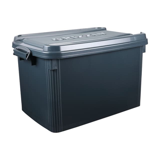 กล่องล้อเลื่อน รุ่นมาคูซ ขนาด 100 ลิตร - สีเทาเข้ม