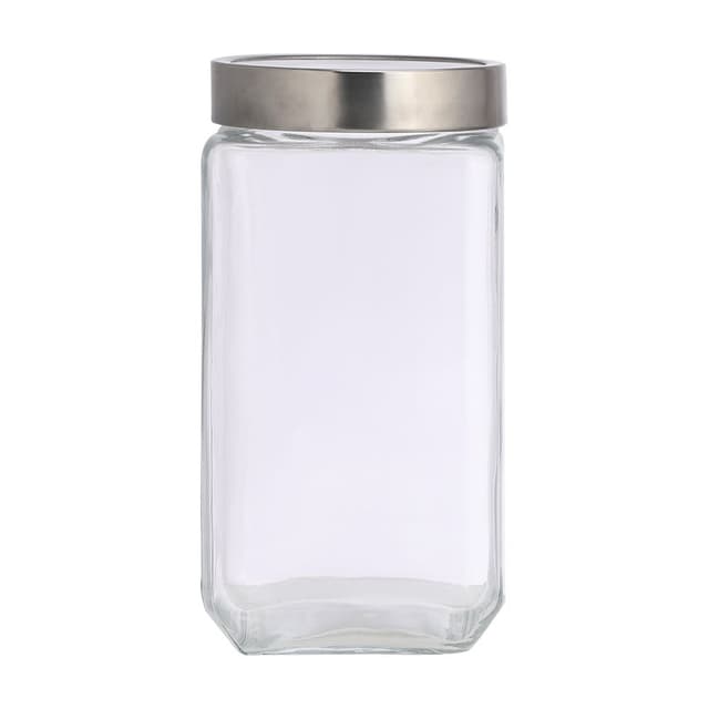 ขวดโหลพร้อมฝา รุ่นท็อปป์ ขนาด 2100 มล. - สีใสโปร่ง/เงิน