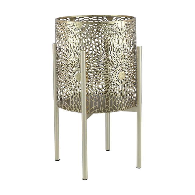 กระถางพร้อมขาตั้ง รุ่นเฮนน่า ขนาด 26 x 48 ซม. - สีทอง