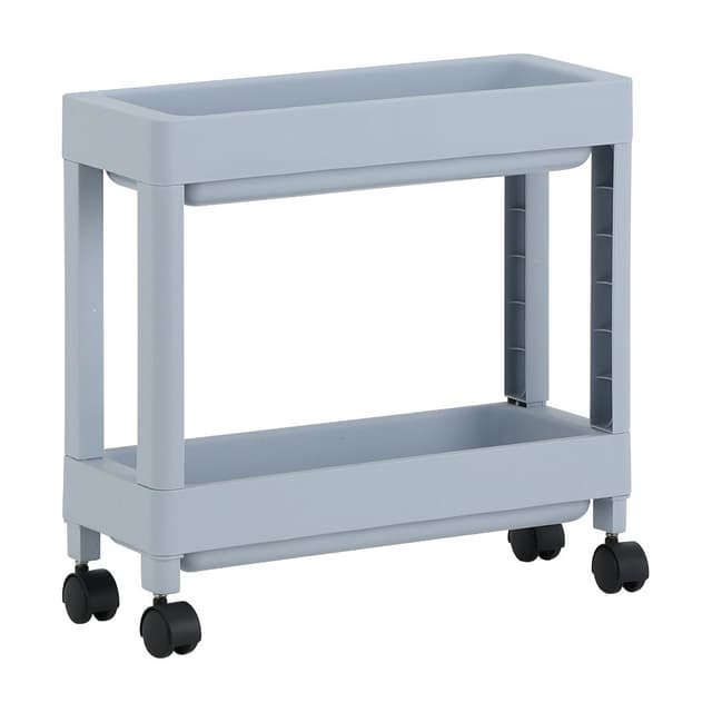 ชั้นวางของหน้าแคบ 2 ชั้น รุ่นอีโค่ - สีน้ำเงิน