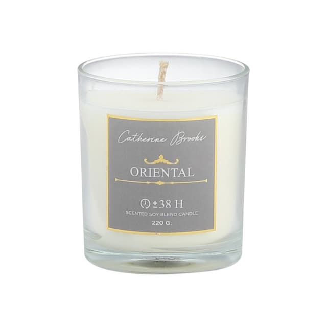 เทียน รุ่นแคทรีนบรู๊คส์ กลิ่นออเรียลทัล - สีเทา