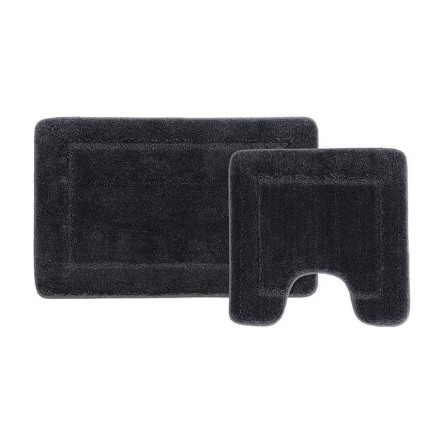 พรมห้องน้ำ รุ่นพาวลี่ (2 ชิ้น/ชุด) - สีเทา