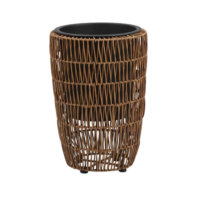 กระถางพลาสติกสาน รุ่นโคดี้ ขนาด 27 x 40 ซม. - สีน้ำตาล