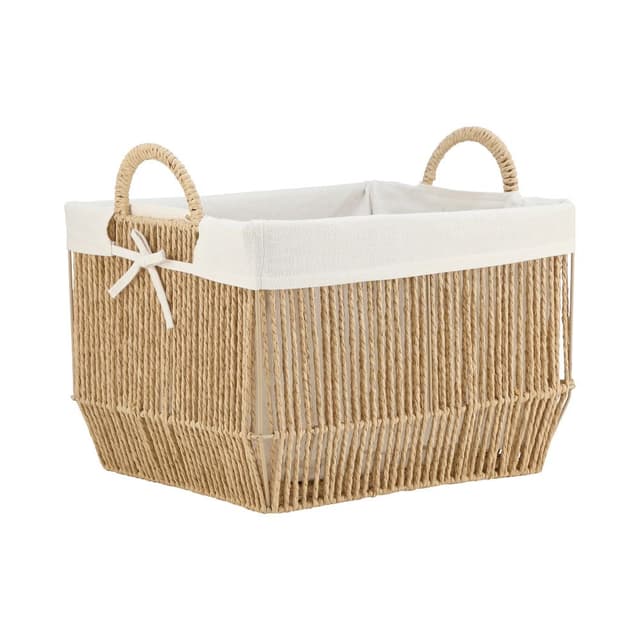 ตะกร้าอเนกประสงค์ รุ่นซาราห์ ขนาด 38 x 33 x 25.5 ซม. - สีธรรมชาติ