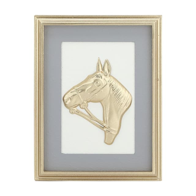 รูปภาพพร้อมกรอบ รุ่นมาร์ค ขนาด 32 x 42 ซม. - ขาว/ทอง